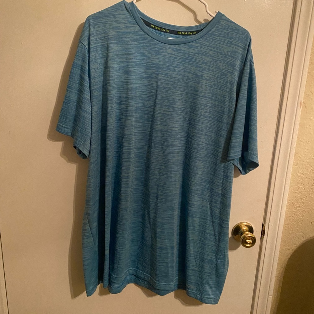 Men's Blue Dry Tek T-Shirt